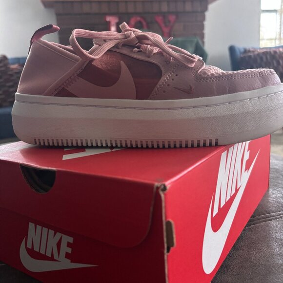 Nike Womens Court Vision Alta TXT 'Rust Pink' - Picture 6 of 11